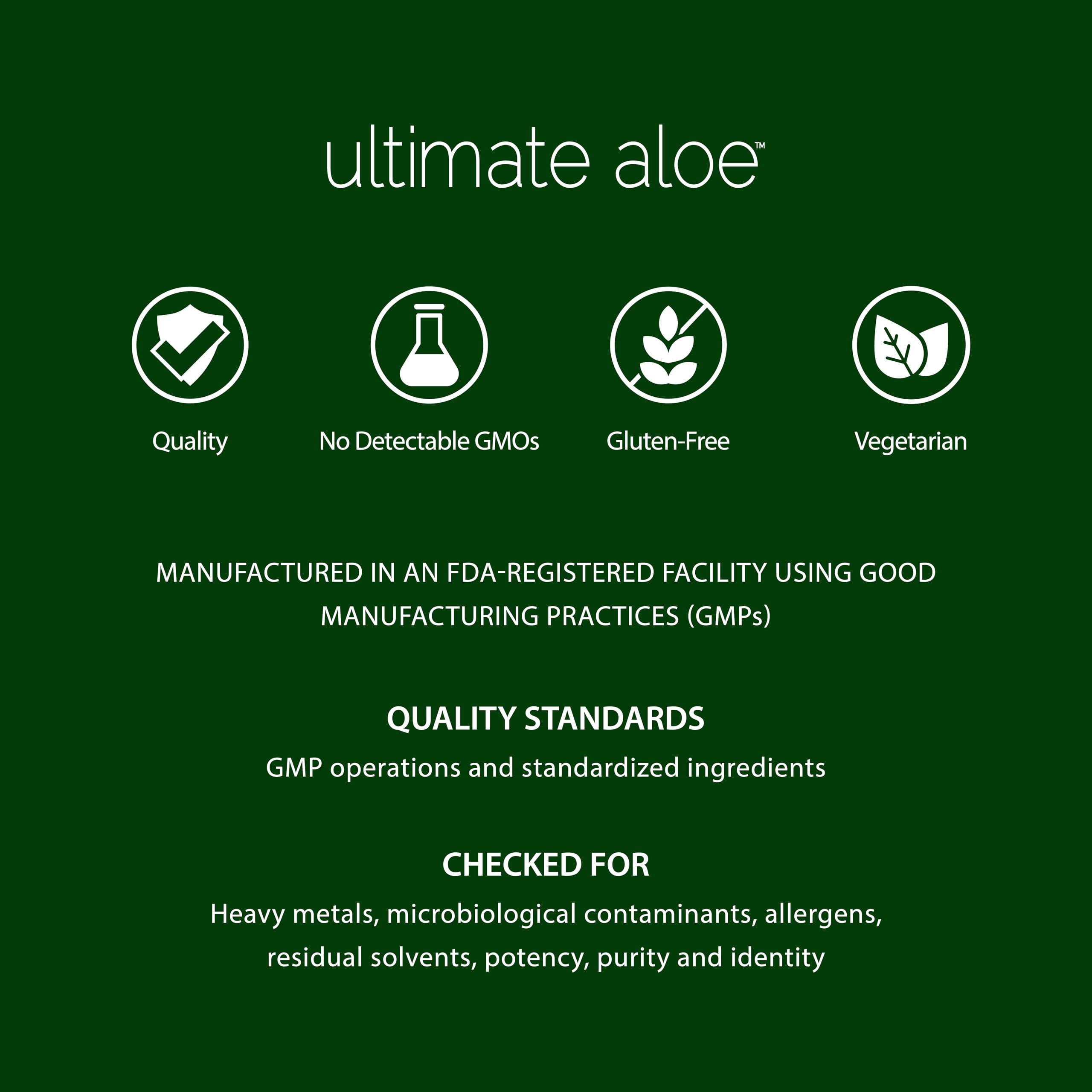 Ultimate Aloe Aloe Vera Juice – Gut Health, Digestive Comfort, Immune Support (Strawberry Kiwi, 16 Servings)