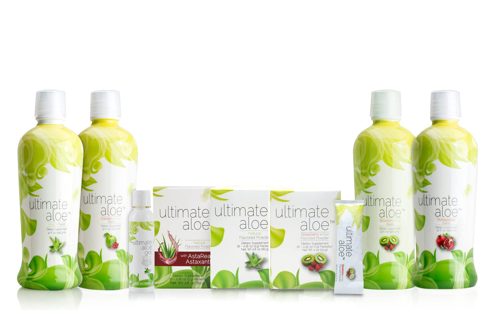 Ultimate Aloe Aloe Vera Juice – Gut Health, Digestive Comfort, Immune Support (Strawberry Kiwi, 16 Servings)