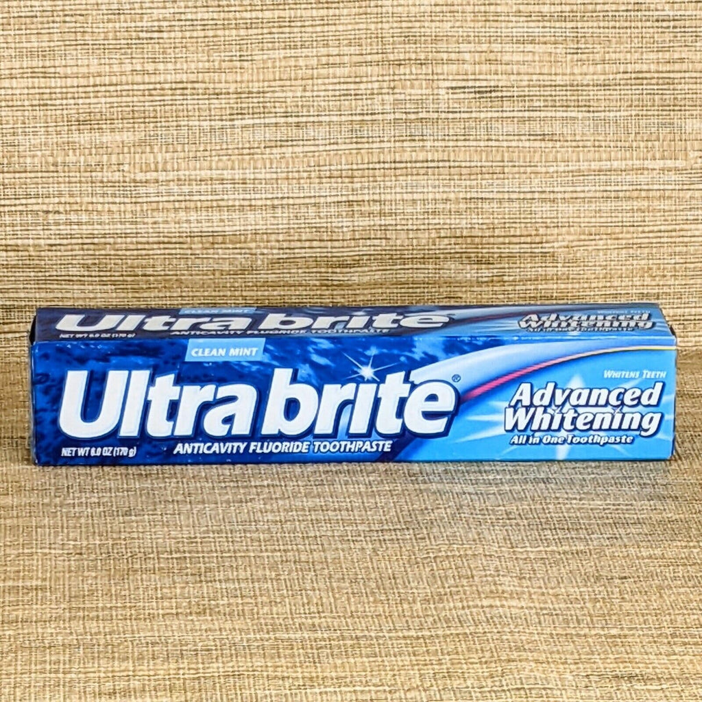 Ultra Brite Advanced Whitening Toothpaste Clean Mint 6 oz – Pack of 7