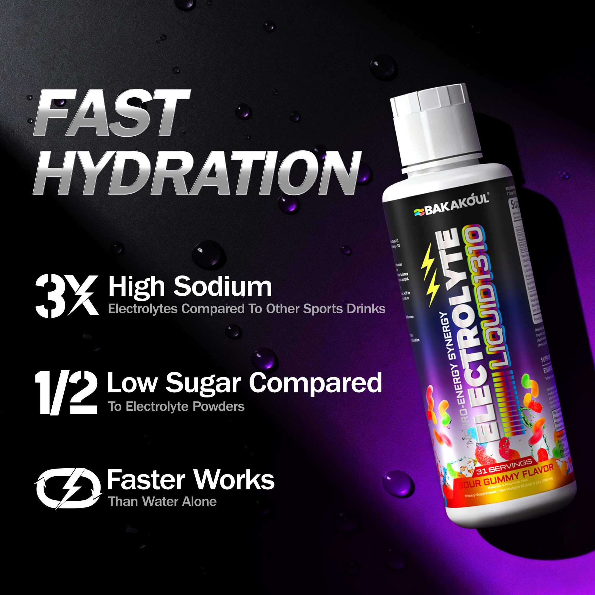 Ultra Electrolyte Liquid & Neuro Hydration with L-Carnitine – Sour Gummy