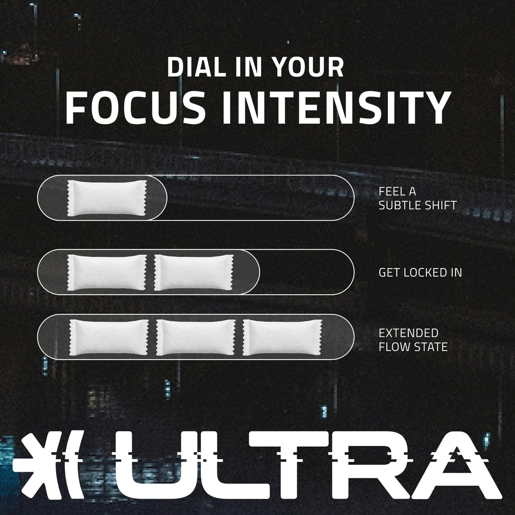 Ultra Focus Pouches Variety Pack (3 Cans) Nicotine-Free, Caffeine-Free | Nootropic Energy & Clarity | Ultra Pouches
