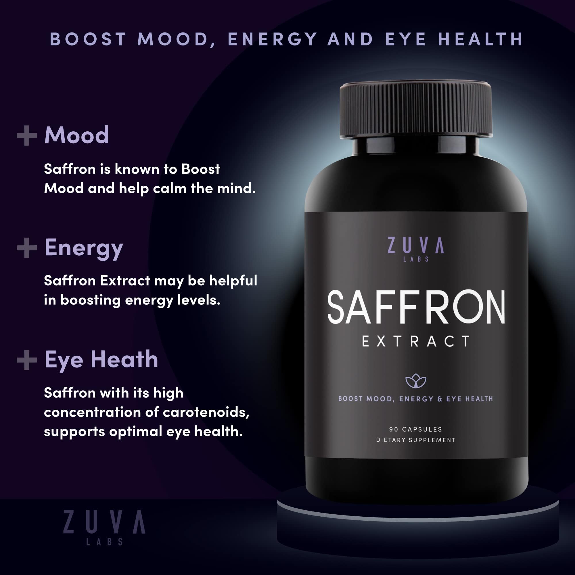 Ultra6 Saffron Supplements - Mood Support & Eye Health (90 Servings)