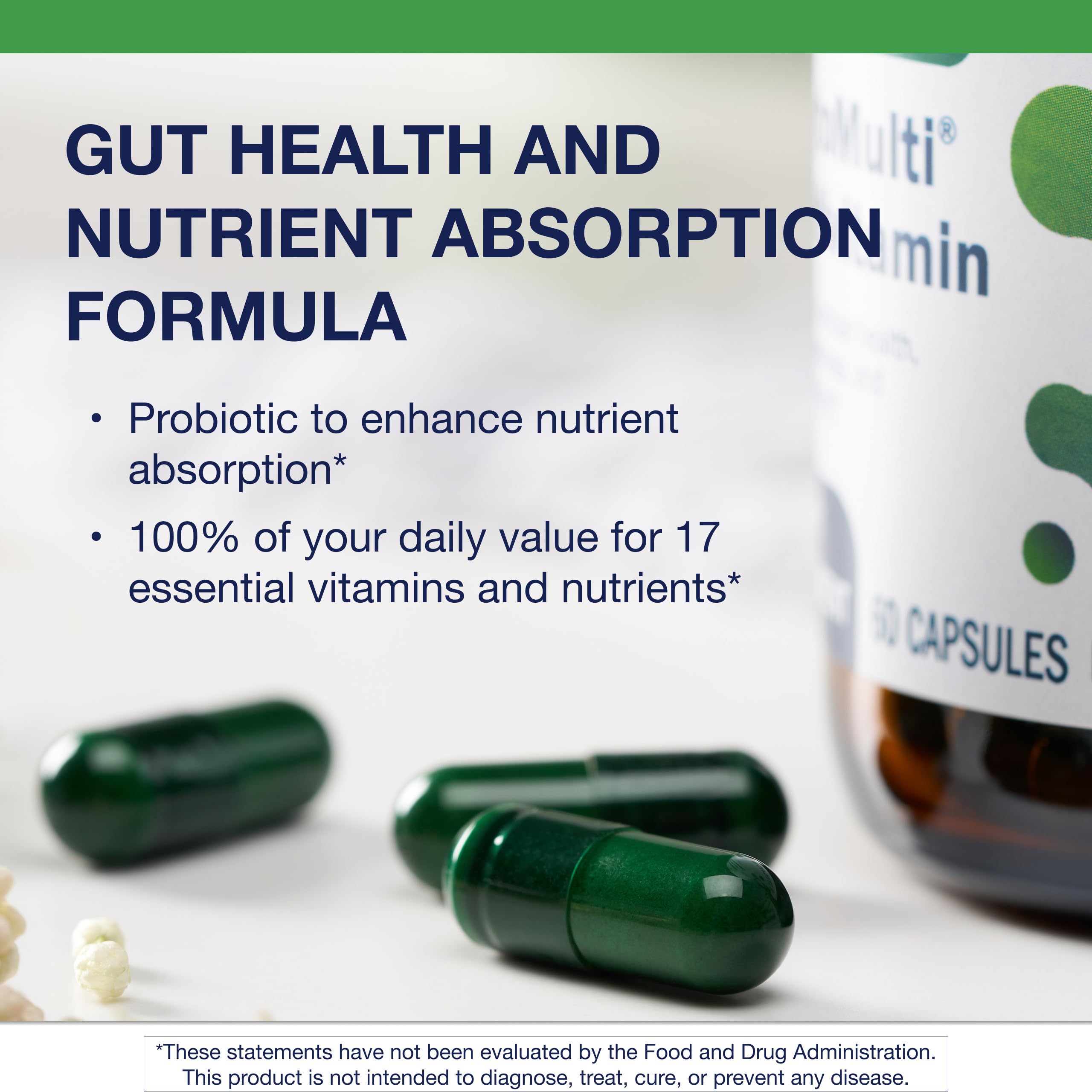 Metagenics UltraFlora Probiotic + Multivitamin – All-in-One Gut Health (30 Caps)