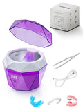 Rechargeable Ultrasonic Retainer Cleaner – 43KHz, 2x2000mAh, UV Light