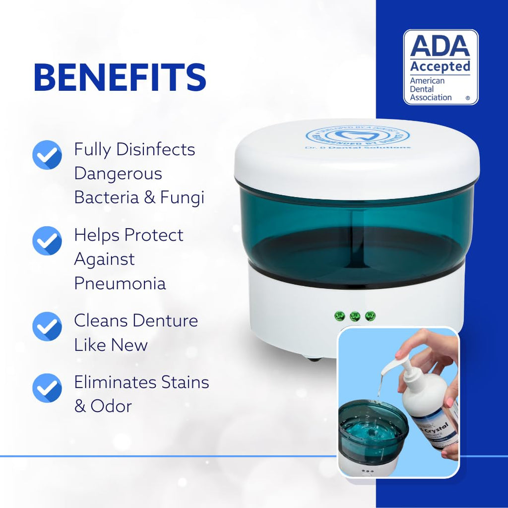 Dr. B Dental Ultrasonic Cleaner – High-Frequency Cleaning for Dentures & Aligners