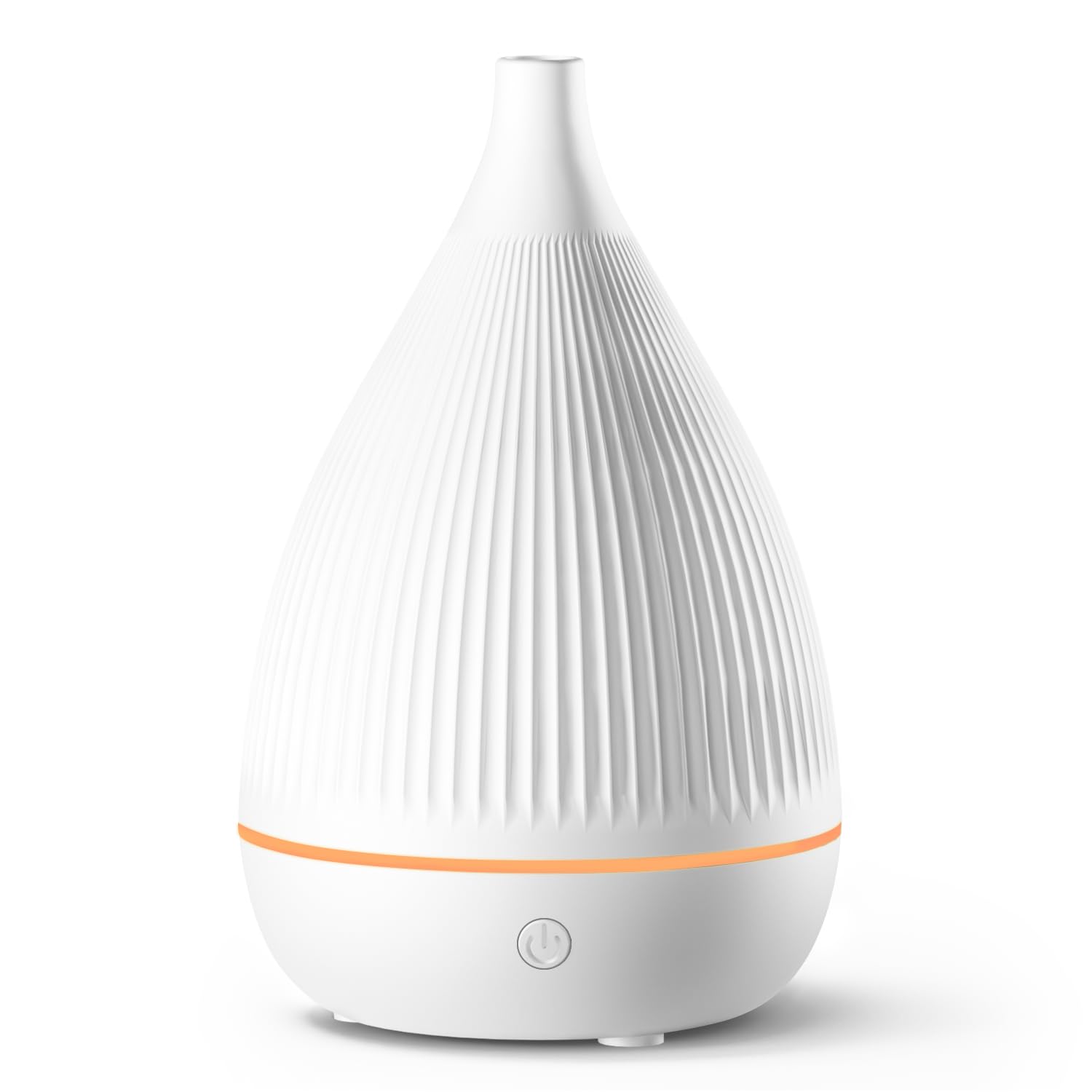Ultrasonic Essential Oil Diffuser with Auto Shut-Off, Color-Changing Night Light – BPA-Free Portable Humidifier (White)