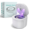 Ultrasonic Retainer Cleaner 45kHz + UV Light – 200ml Cleaning Pod (White) for Dentures, Aligners, Jewelry