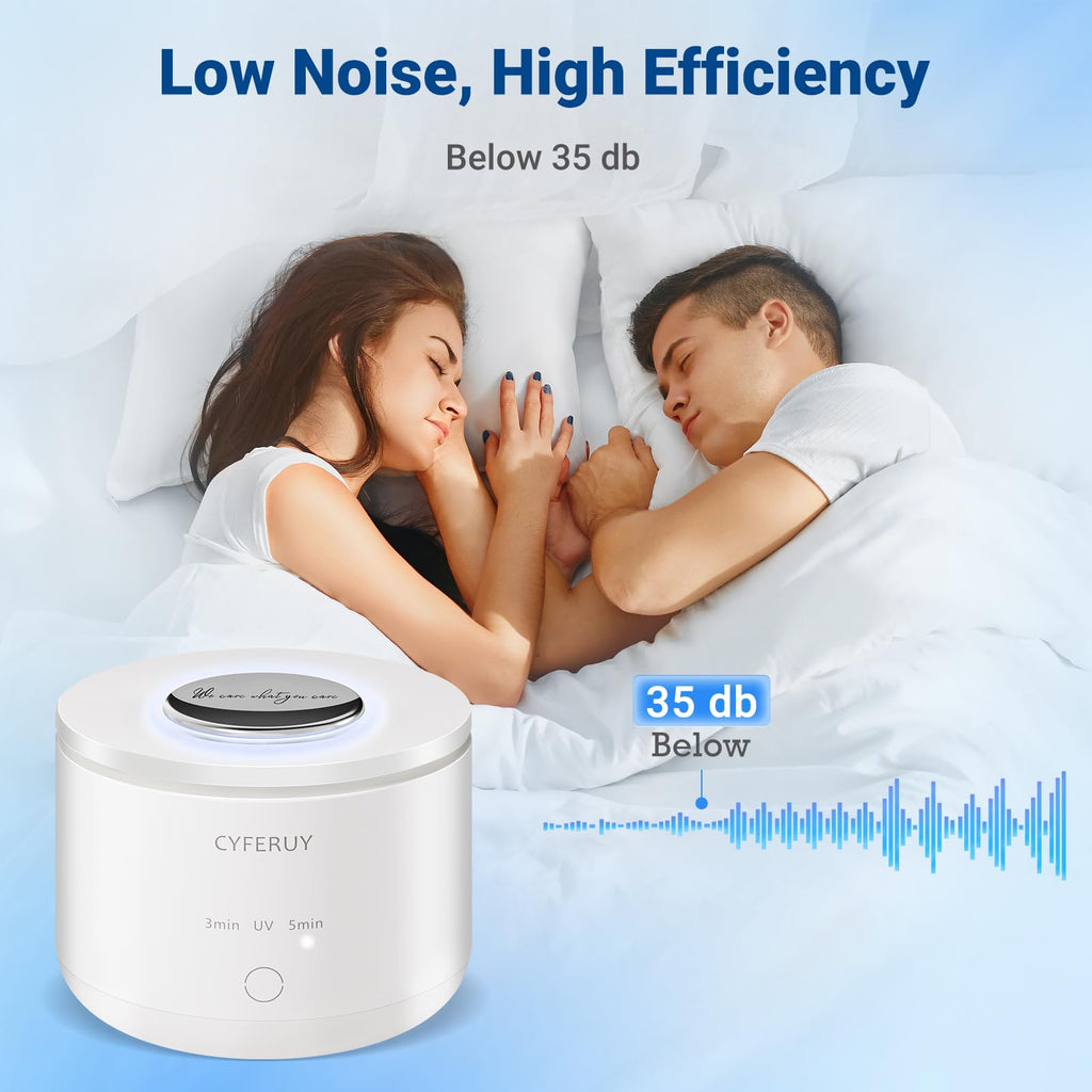Ultrasonic Retainer Cleaner 45kHz – 160ML Cleaning Pod for Dentures, Mouth Guards & Jewelry (3 Modes)