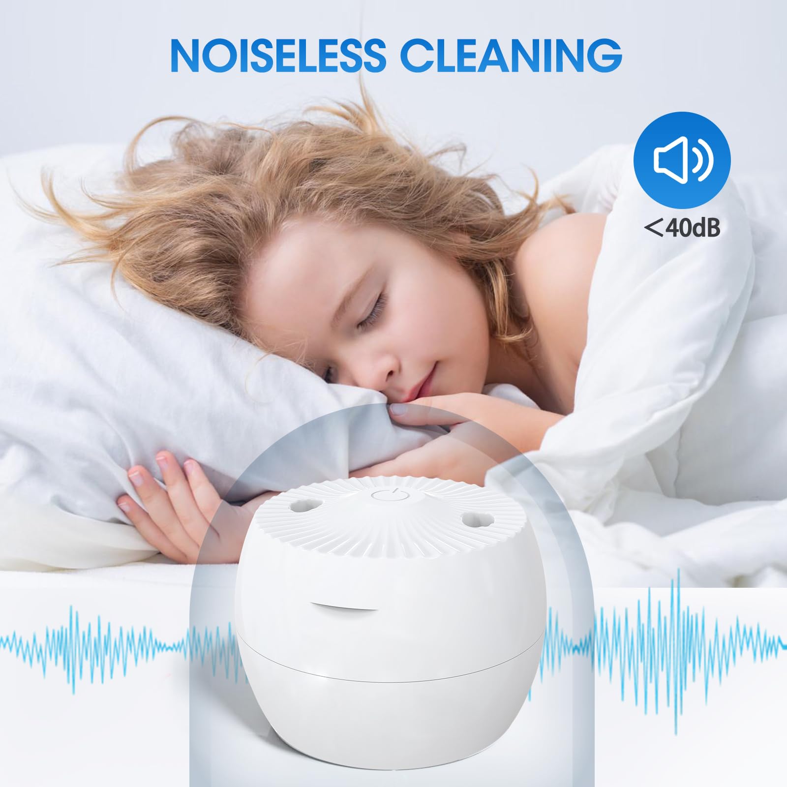 Ultrasonic Retainer Cleaner Machine – 200ML, 45kHz, 5-Min Deep Clean