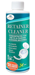 Ultrasonic Retainer Cleaner Solution Concentrate - Mint (8 oz) | Invisalign, Mouthguards & Dentures Cleaner
