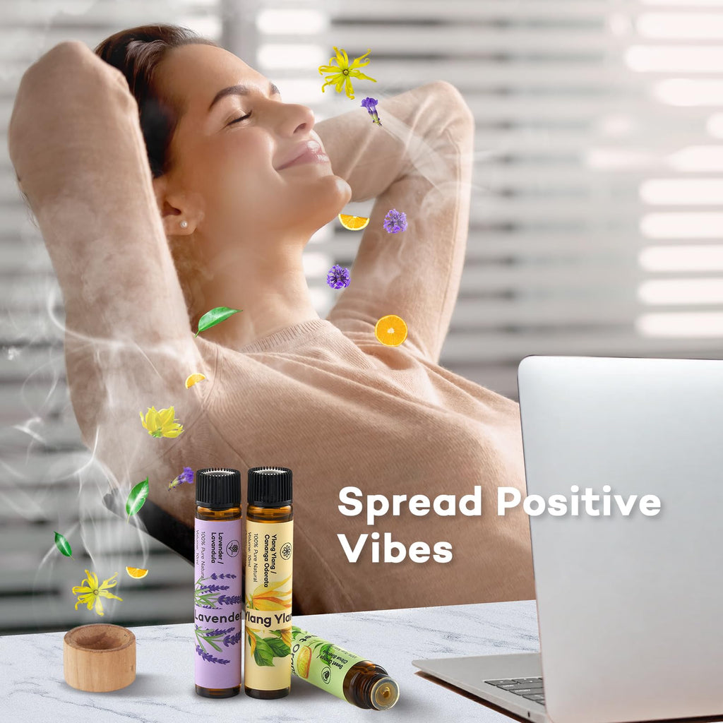Umisleep High-Potency Essential Oils Set for Sleep & Relaxation – 3 x 10 ml Gift Set (Lavender, Sweet Orange, Ylang-Ylang)