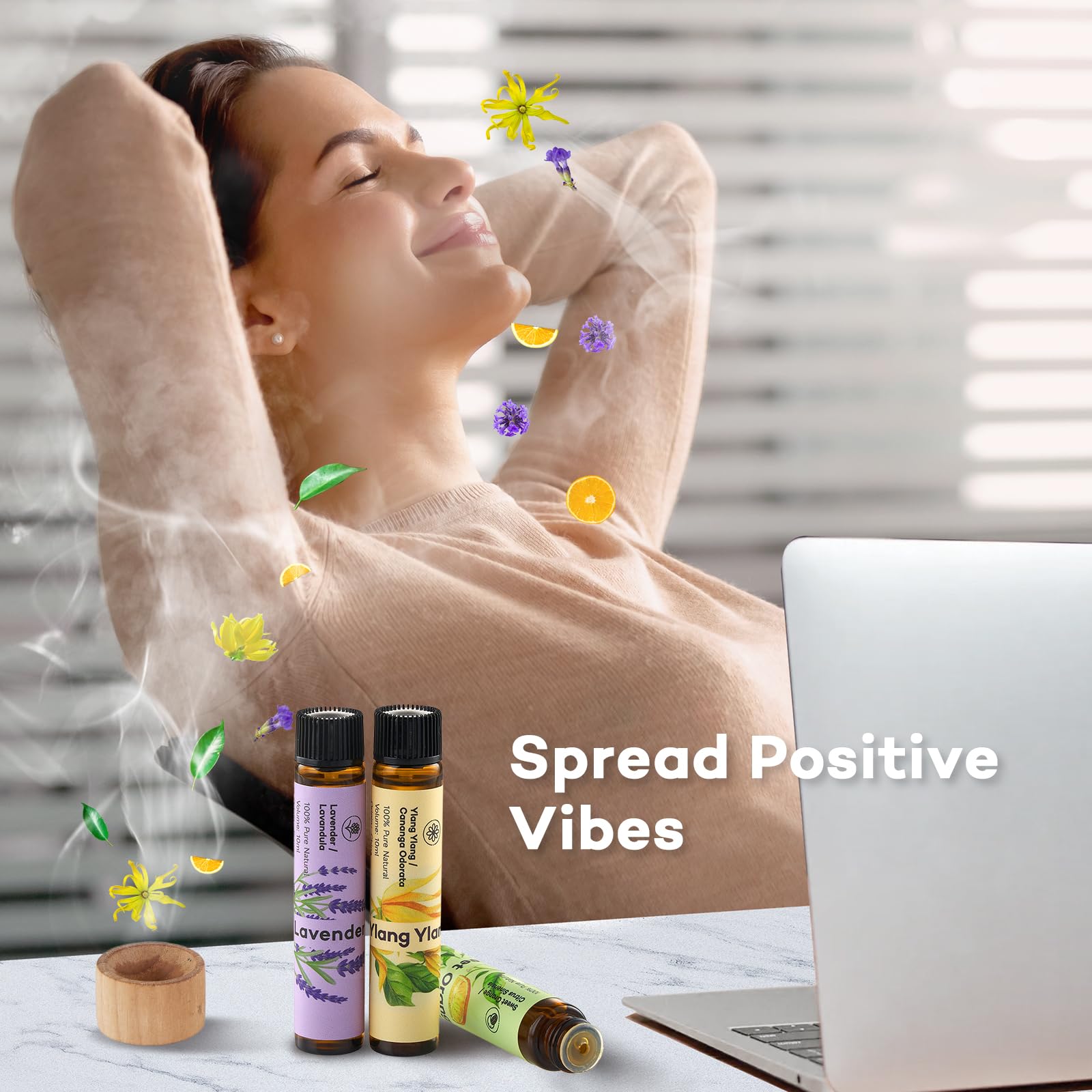 Umisleep High-Potency Essential Oils Set for Sleep & Relaxation – 3 x 10 ml Gift Set (Lavender, Sweet Orange, Ylang-Ylang)