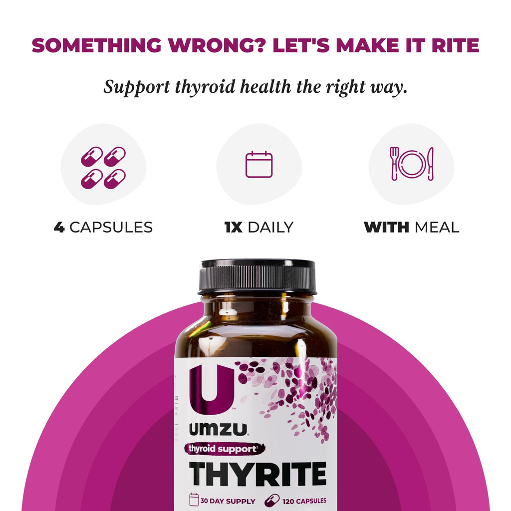 UMZU Thyrite Thyroid Support – Metabolism & Energy (120 Capsules)