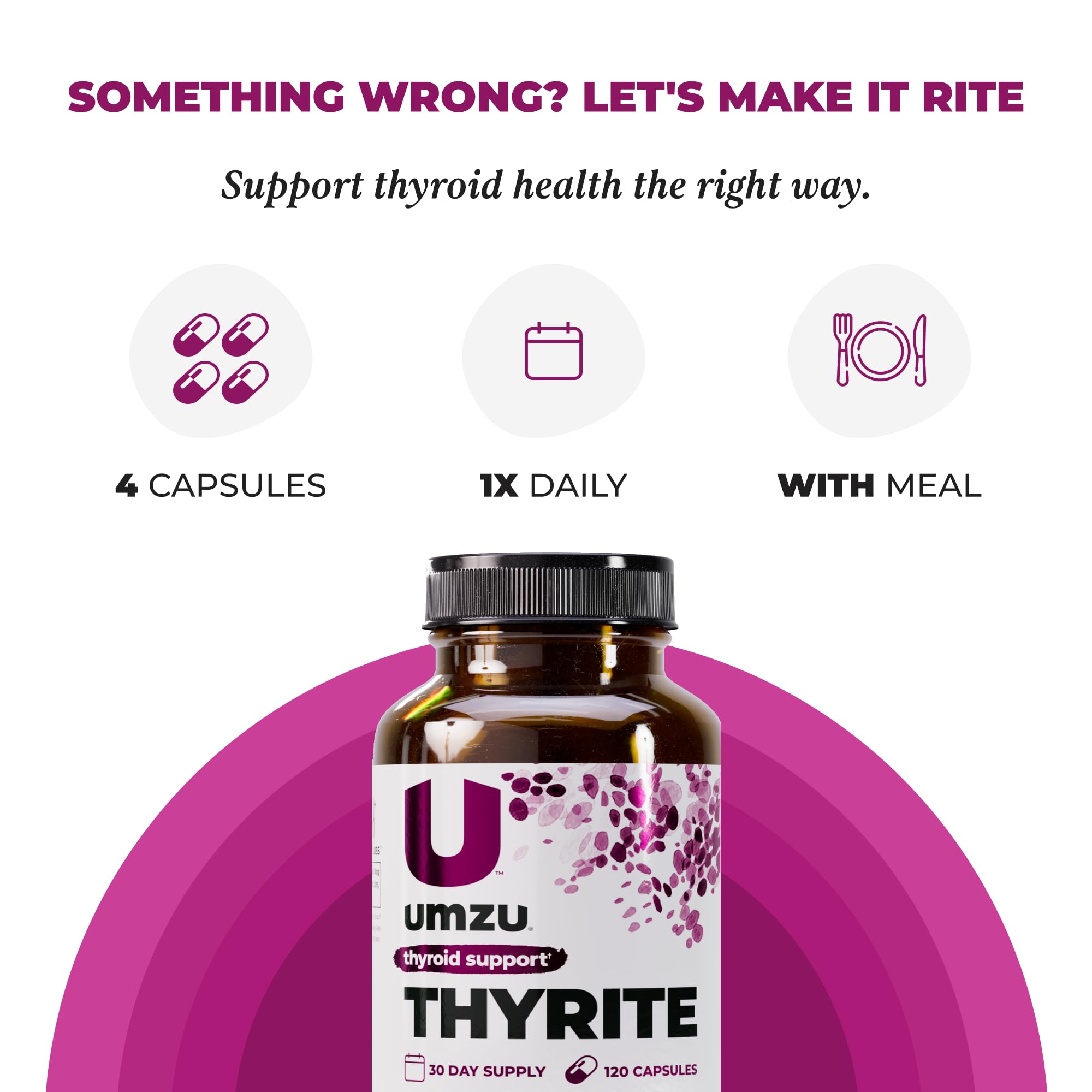 UMZU Thyrite Thyroid Support – Metabolism & Energy (120 Capsules)