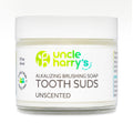 Uncle Harry's Non-Abrasive Unscented Brushing Soap Tooth Suds | Vegan Fluoride Free Toothpaste (2 oz)