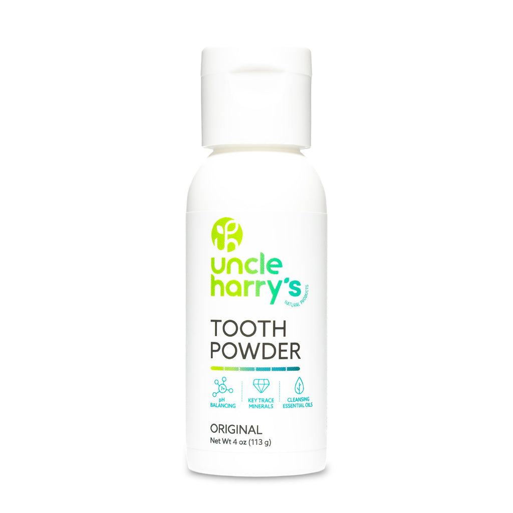 Uncle Harry's Remineralizing Tooth Powder – All Natural Enamel Support & Whitening (4 oz)