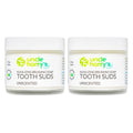 Uncle Harry's Non-Abrasive Unscented Brushing Soap Tooth Suds | Natural Remineralizing Toothpaste (Vegan, Fluoride-Free) 2 oz Pack of 2
