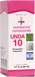 UNDA 10 Numbered Compounds - Homeopathic Preparation 0.7 fl oz
