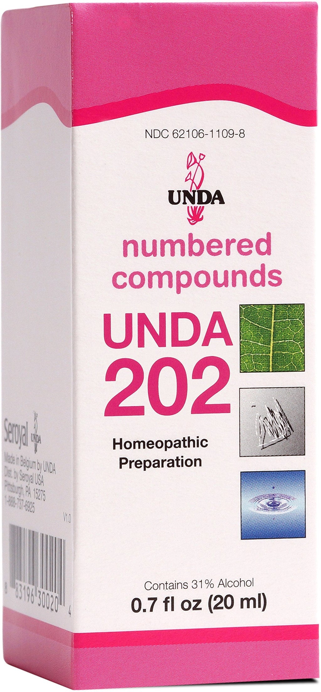 UNDA 202 Numbered Compounds - Homeopathic Preparation (0.7 fl oz)