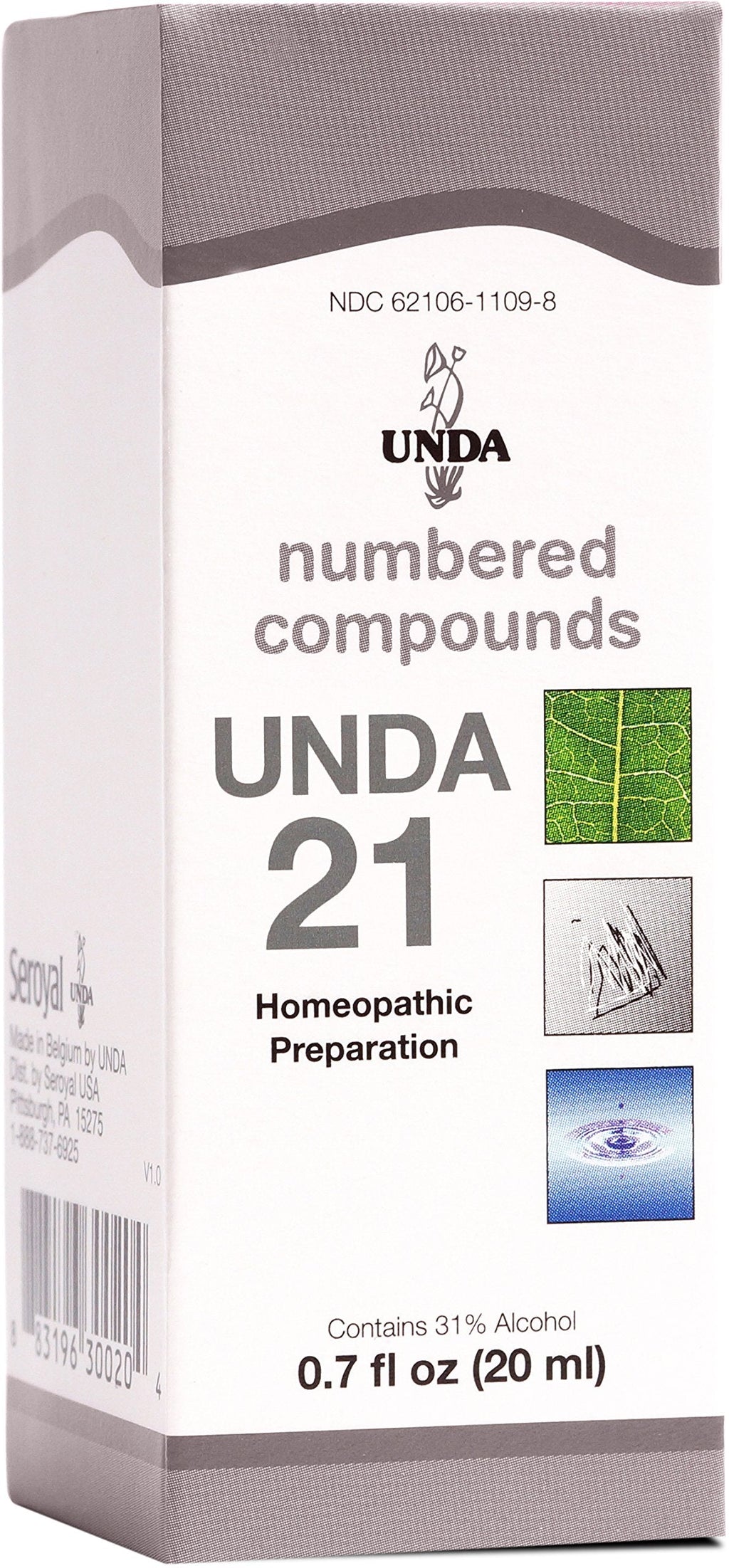 UNDA 21 Numbered Compounds | Homeopathic Preparation 0.7 fl oz