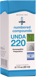 UNDA 220 Numbered Compounds – Homeopathic Preparation (0.7 fl oz)