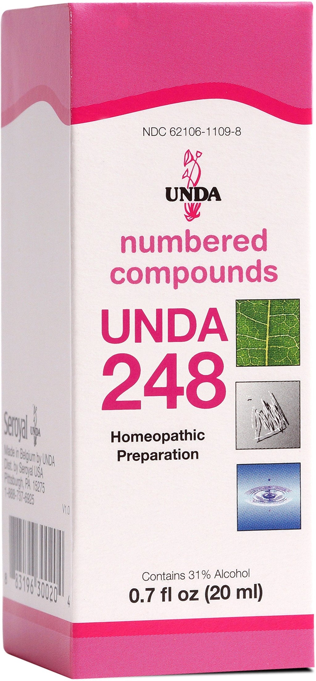 UNDA 248 Numbered Compounds – Homeopathic Preparation (0.7 fl oz)