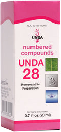 UNDA 28 Numbered Compounds | Homeopathic Preparation | 0.7 fl. oz.