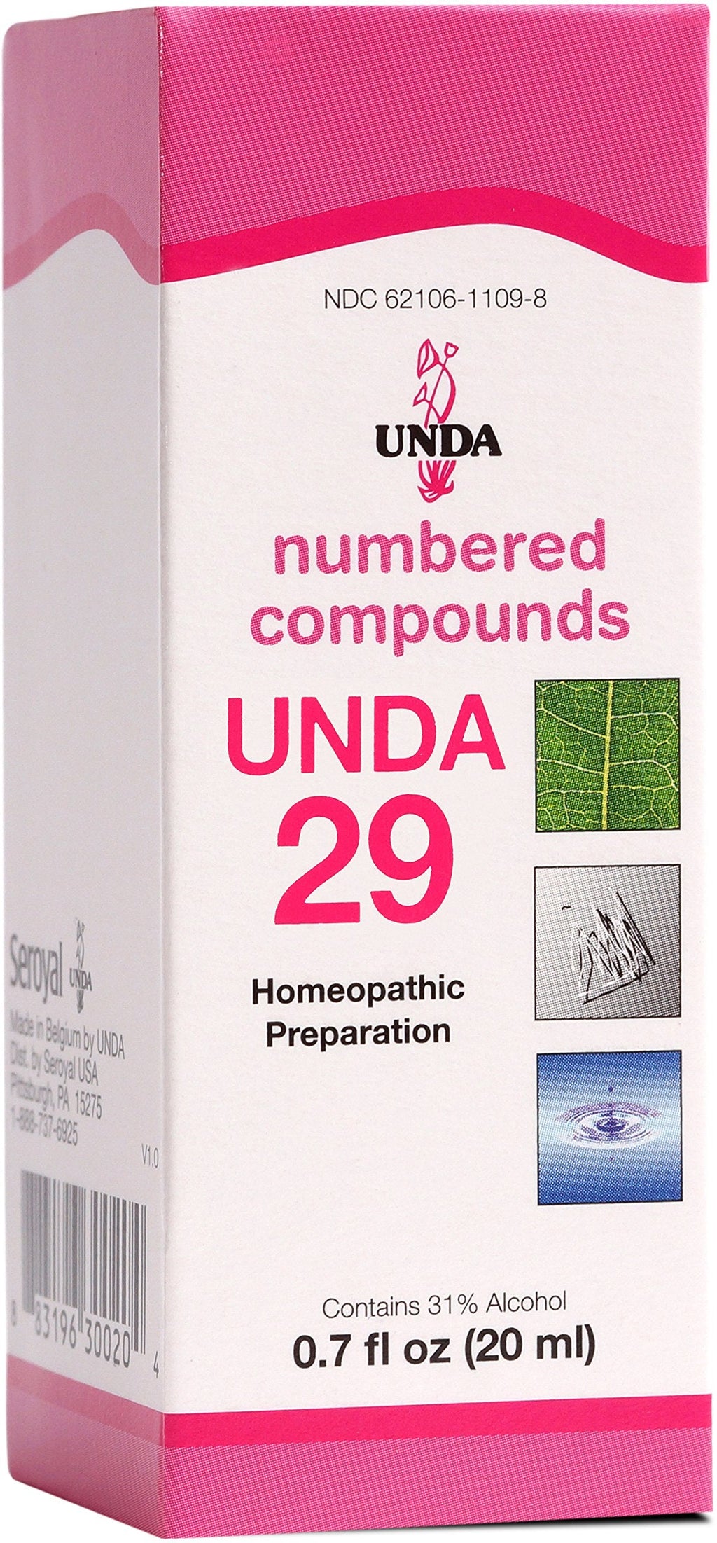 UNDA 29 Numbered Compounds | Homeopathic Preparation | 0.7 fl. oz.