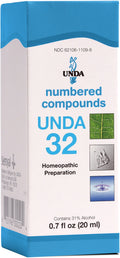 UNDA 32 Numbered Compounds – Homeopathic Preparation (0.7 fl oz)