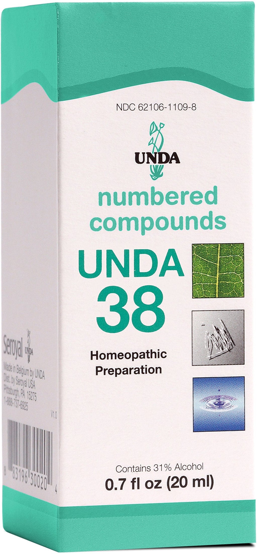 UNDA 38 Numbered Compounds | Homeopathic Preparation | 0.7 fl. oz.