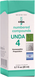 UNDA 4 Numbered Compounds – Homeopathic Preparation (0.7 fl oz)