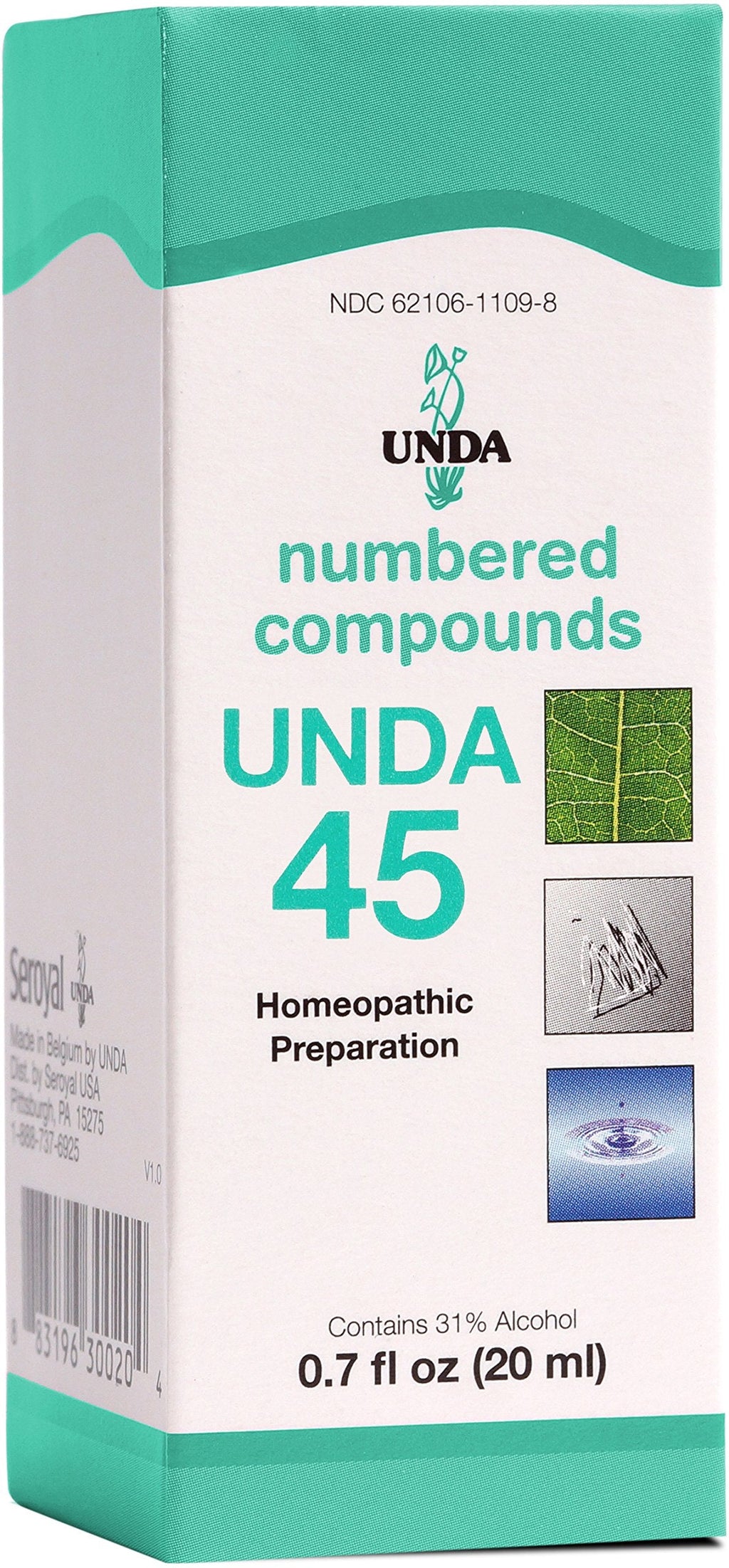 UNDA 45 Numbered Compounds - Homeopathic Preparation (0.7 fl oz)