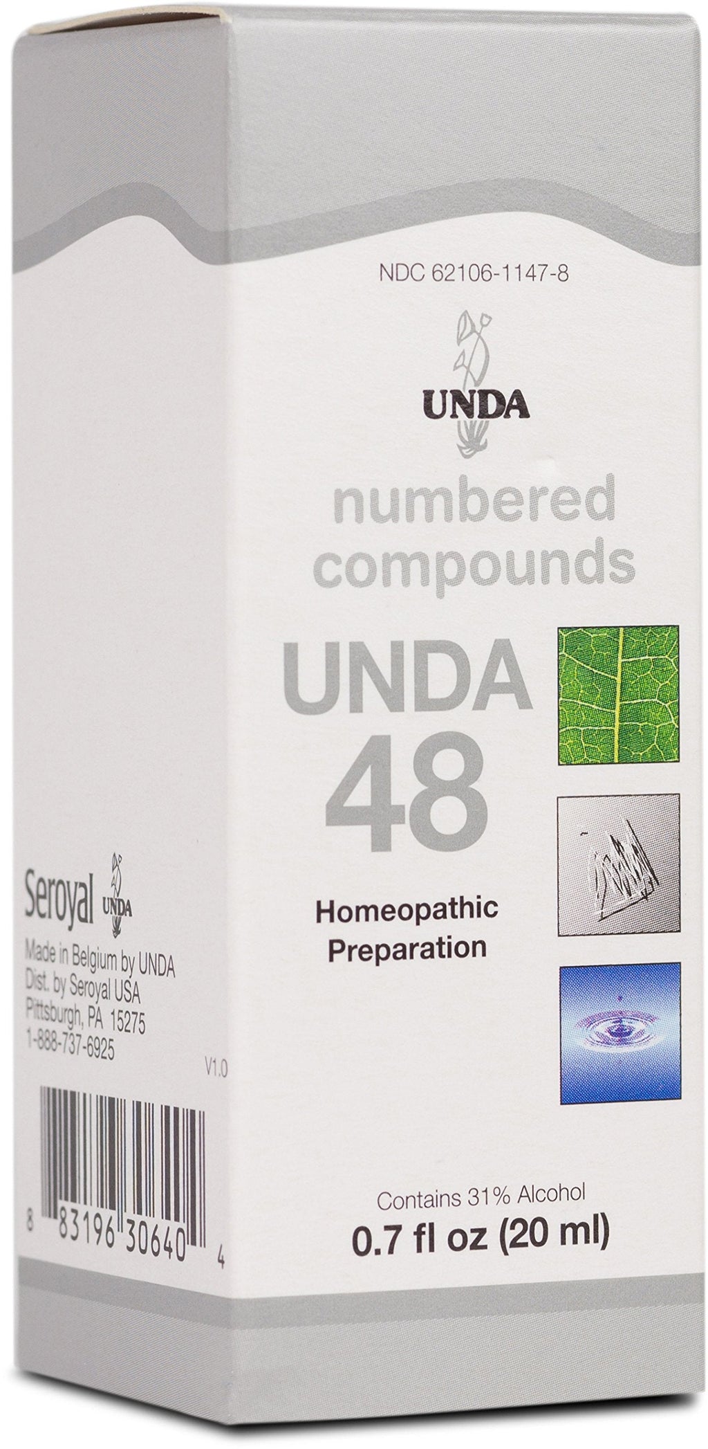 UNDA 48 Numbered Compounds | Homeopathic Preparation | 0.7 fl. oz.