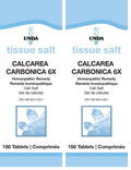 UNDA Calcarea Carbonica 6X – Homeopathic Bone & Joint Support | 100 Tablets (Pack of 2)