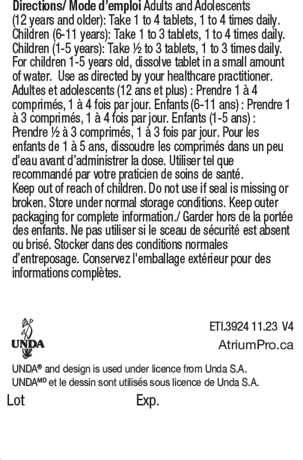 UNDA Calcarea Carbonica 6X – Homeopathic Bone & Joint Support | 100 Tablets (Pack of 2)