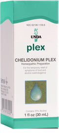 UNDA Chelidonium Plex | Homeopathic Remedy for Overindulgence of Food & Alcohol | 1 fl oz
