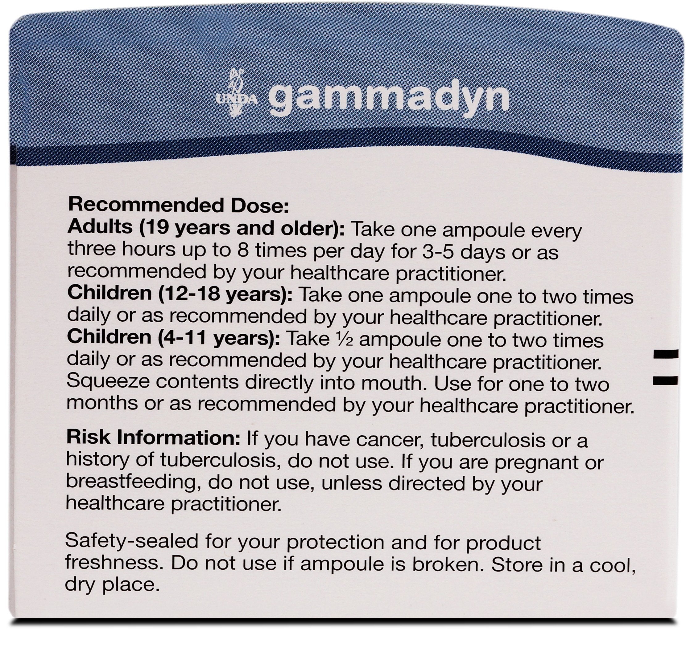 UNDA GAMMADYN Cu | Copper Oligo-Element Supplement | 30 Ampoules