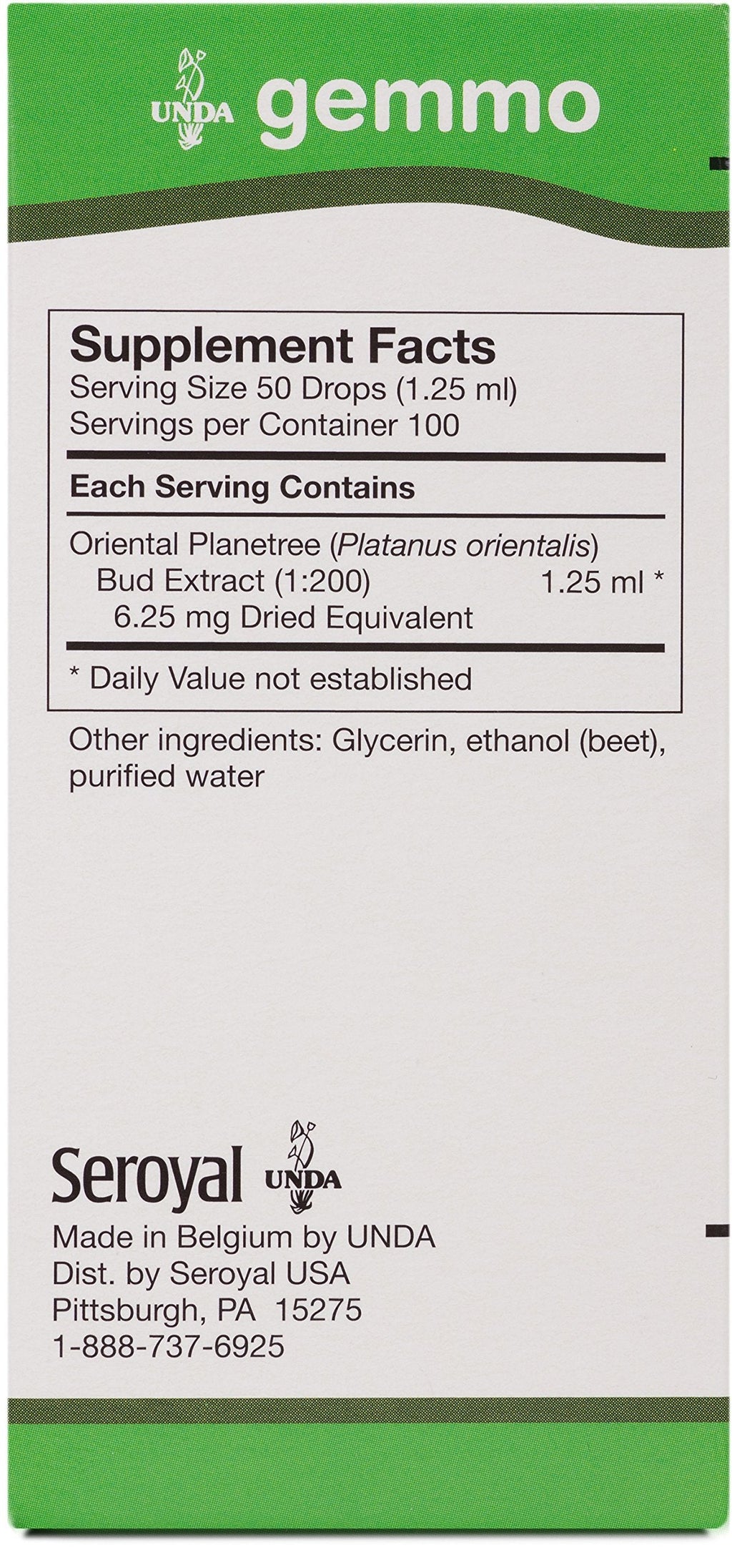 UNDA Gemmo Therapy Platanus Orientalis Plane Buds – 4.2 fl oz | Gemmotherapy Remedy