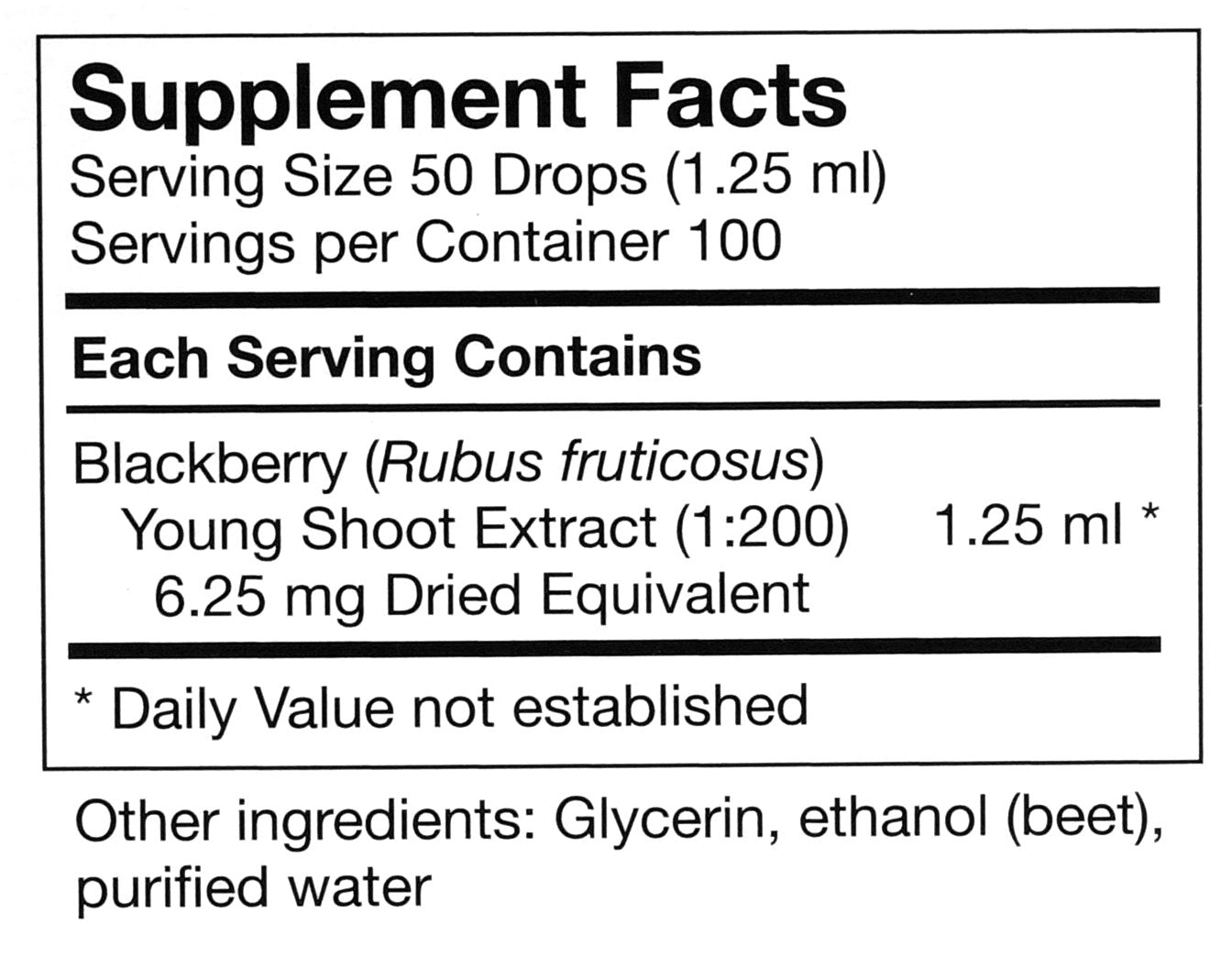 UNDA Gemmo Therapy Rubus Fruticosus – BlackBerry Young Shoot Extract 4.2 fl oz