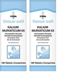 UNDA Kalium Muriaticum 6X – Homeopathic Skin Support (Pack of 2, 100 Tablets)
