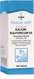 UNDA Kalium Sulfuricum 6X | Homeopathic Remedy for Skin Irritation | 100 Tablets