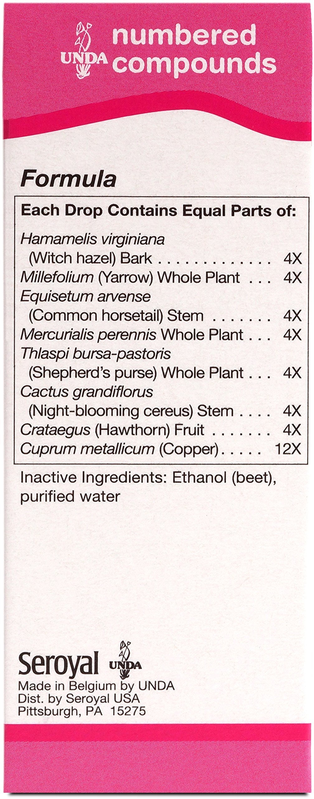 UNDA 8 Numbered Compounds – Homeopathic Preparation | 0.7 fl oz