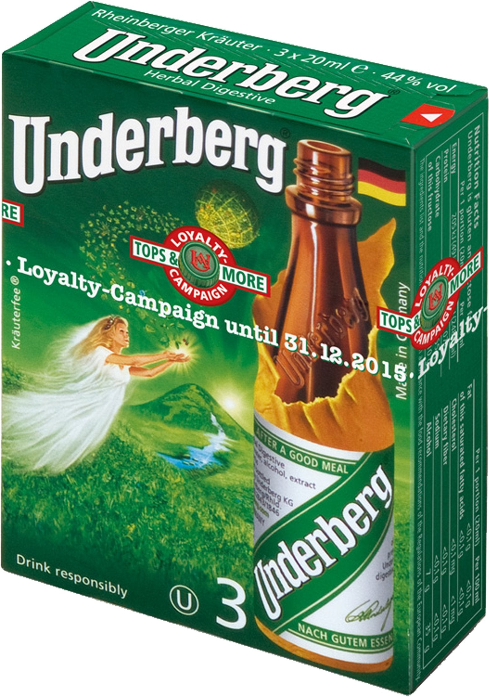 Underberg Natural Herb Bitters, 2-Ounce (Pack of 5) – Digestive Bitters