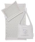 UNMERA Acupressure Mat & Pillow Set - Natural Linen & Coconut Fiber for Pain Relief