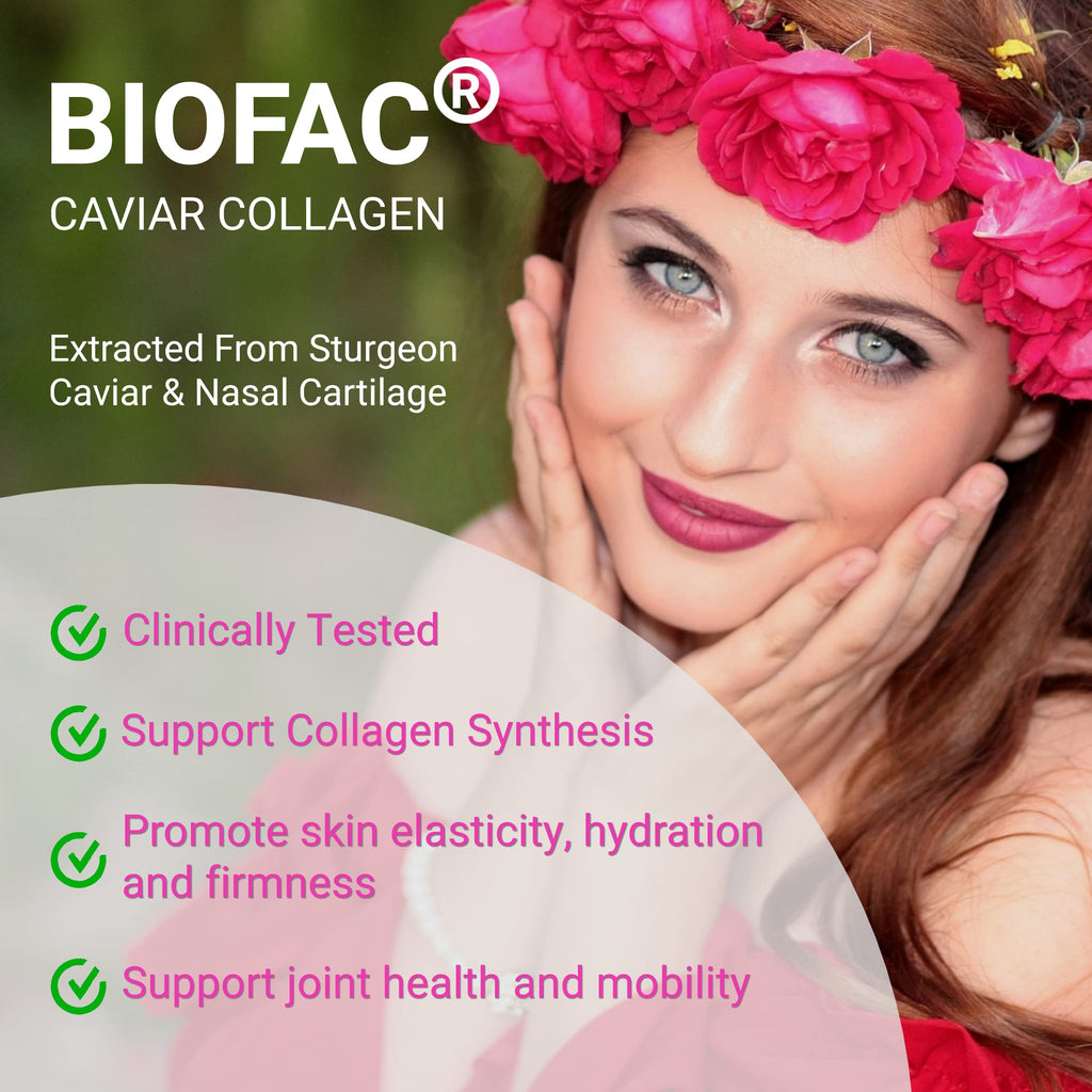 UpNourish Probiotics: Caviar Collagen with Prebiotics for Women | Digestive, Skin & Feminine Health (30 Fast-melt Packets)