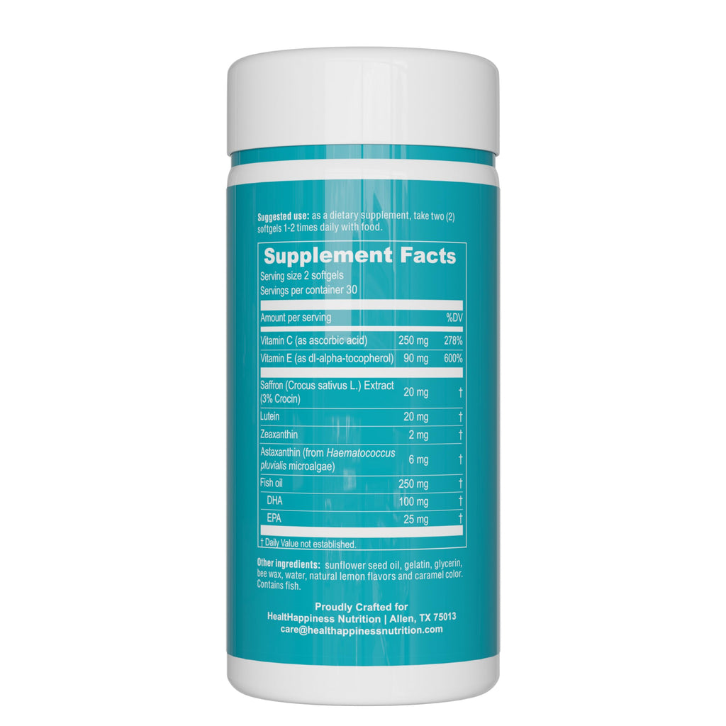 UpNourish AREDS 2 Eye Vitamins for Seniors | Vision & Eye Health Support