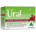 Ural Cranberry Effervescent Powder – 28 Sachets (4 g Each) Urinary Alkalizer & Cystitis Relief