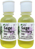Urban ReLeaf Sage Smudging Oil with Lavender – Smokeless 1.2 oz (Pack of 2), Vegan, Made in USA