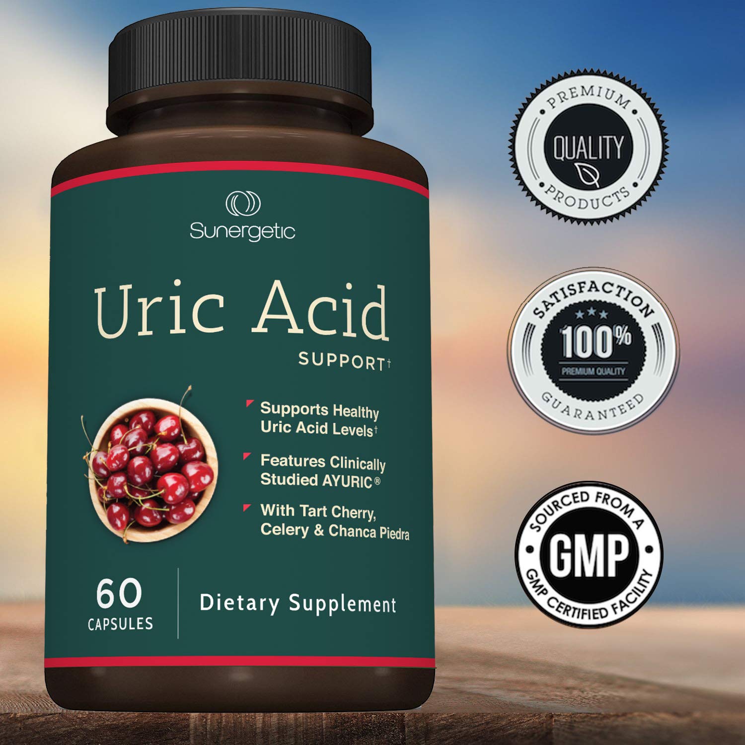 Sunergetic Uric Acid Support – Cleanse & Kidney Health (60 Capsules)