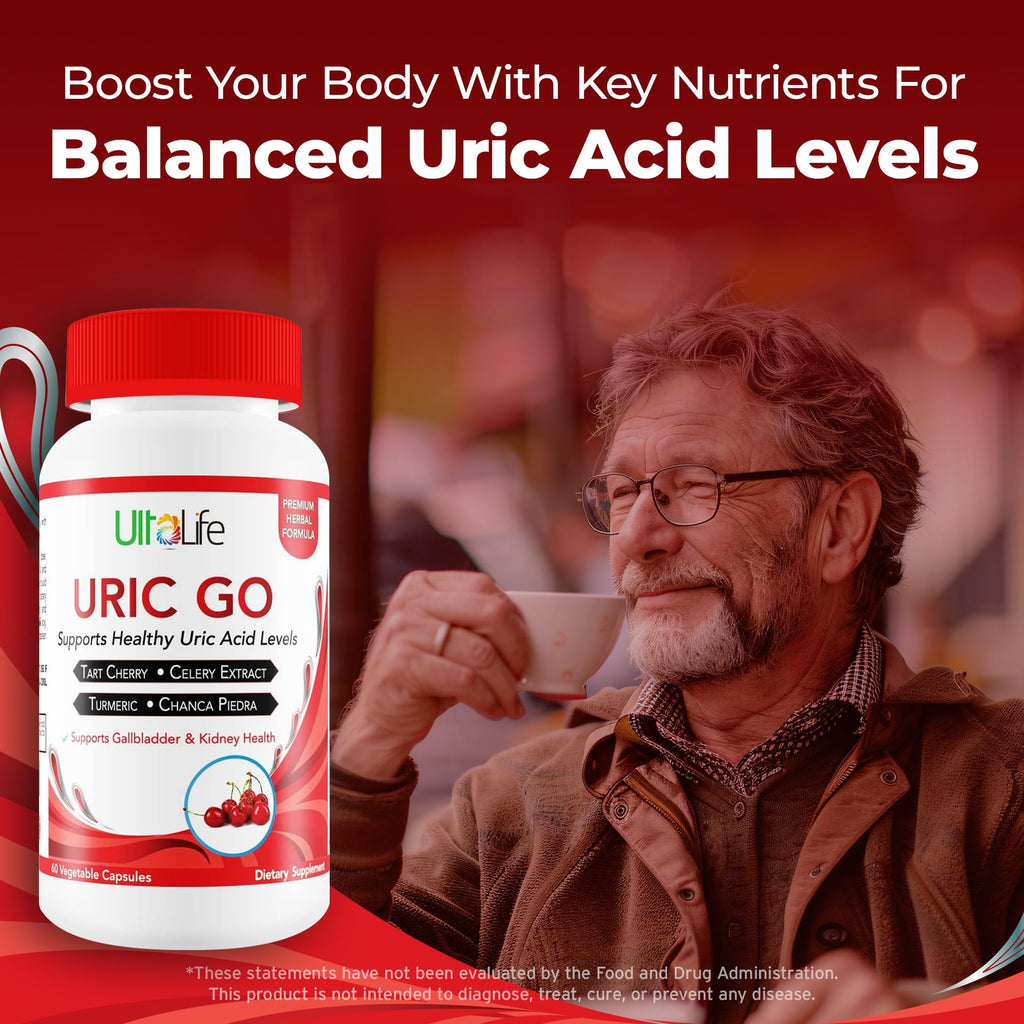 URIC GO Uric Acid Cleanse – Uric Acid Support Supplement | 60 Vegan Capsules